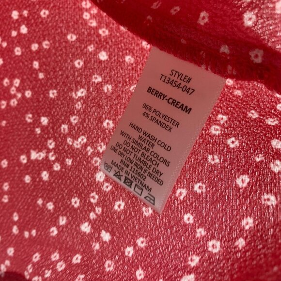 Lush Top Red Devon Knot Front Cami Blouse Sleeveless NWT - Picture 5 of 8